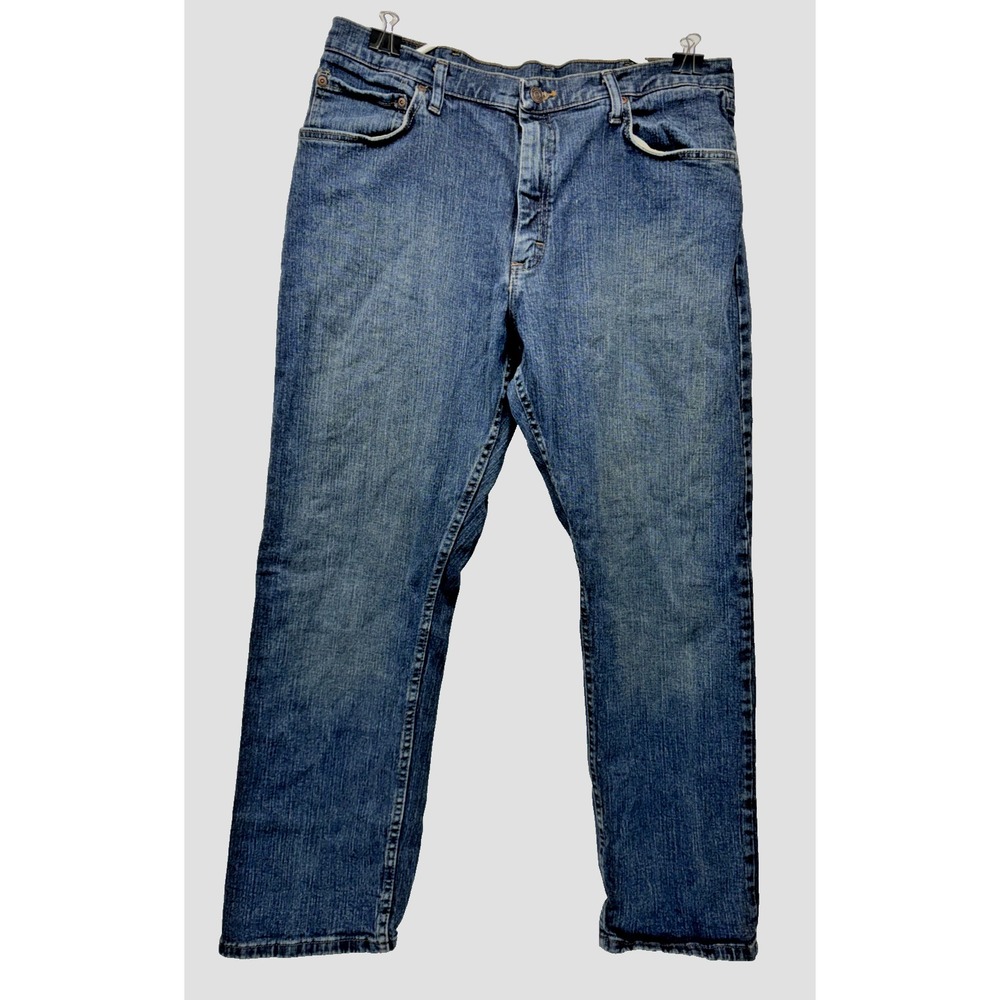 Wrangler Relaxed Fit Jeans 36x30 Mens Blue Denim Medium Wash 9WRLAB1